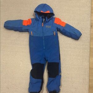Helly Hansen Blue and Orange Kids Snowsuit